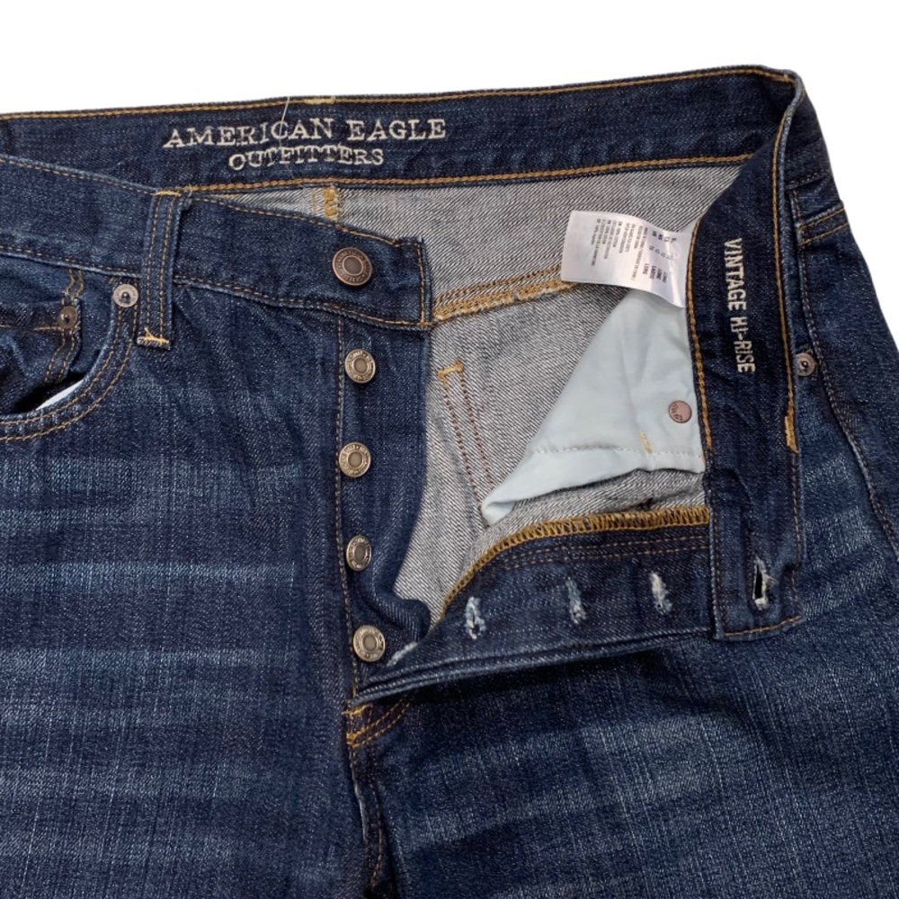 American Eagle Vintage High Rise Denim Jeans 12 - Picture 4 of 10